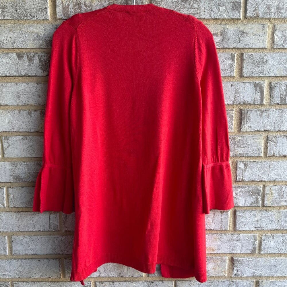 Talbots 3/4 Sleeve Open Front Cotton Blend Cardigan Sweater Size XS Petite - Picture 2 of 8